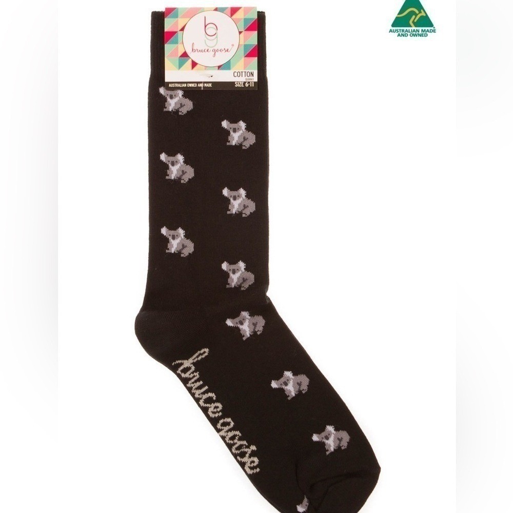 BRUCE GOOSE – SMALL KOALAS Koala Socks - size 5-10 US